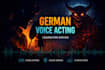 record my german voice for videogames, fiction and synch