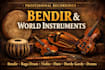 record world percussion and folk instruments like bendir frame drum flute oboe