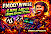 do fmod or wwise audio implementation in your game unrealengine5 or unity