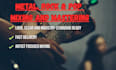 mix and master metal, rock or pop song