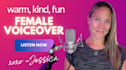 record a female voice over for corporate and explainer videos, american english