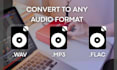 convert any audio file to any audio format you need