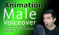record a male character voice for animation