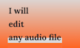 do any pro audio editing
