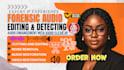 do forensic audio cleanup, audio editing, detect background voice, audio repair
