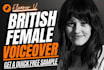 provide british female voice over