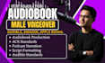 record audiobook deep male voice over narration for acx mastering editing record