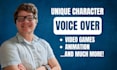 record unique character voice over for your project
