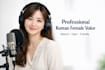 provide a professional native korean voice over