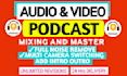 do video or audio podcast editing