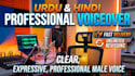 provide urdu hindi voiceover with quick delivery