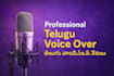 do professional telugu voice over or dubbing
