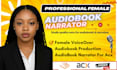 be your female audiobook narrator, fiction nonfiction novel for acx, standards