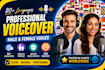 professional male or female multilingual voiceover in 80 plus languages