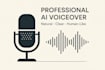 create natural, human sounding ai voiceovers