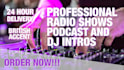 produce a dj intro, podcast or radio intro in 24 hours