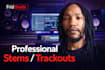 export clean, labeled stems or trackouts from your beat