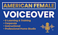 record an american voice over for elearning and training