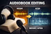 clean and master audiobook narration audio