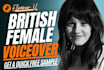 record a female british voiceover
