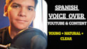 provide a clear young spanish voice over