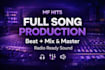 produce a full song with beat, mix and master