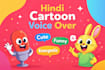 do cartoon character voice over in hindi