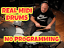play and record professional midi drums for your song