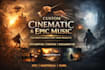 create custom cinematic, epic music for you