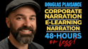 record an e learning or corporate narration voiceover