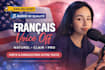 record a professional female french voiceover