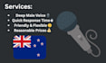 make your script come to life with a deep male voice over
