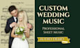 create wedding music arrangements for any ensemble
