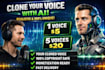 professionally clone your voice and create ai voice over