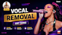 remove vocals to create acapella or karaoke instrumental