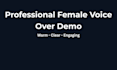 provide a clear female voice for e learning and training