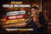 record studio violin solo and session parts