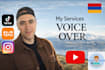 record armenian voce over