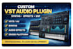 develop vst audio plugins, synths, audio effects, fx daw, juce, gui design, midi
