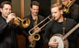 record pro brass horn section trumpet, saxophone, trombone, banjo player