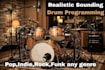 program realistic rock, pop, funk etc drums in midi, audio