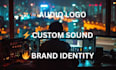 create a professional custom audio brand logo