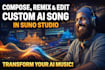 compose, remix, extend, trim, edit, custom ai song in suno studio