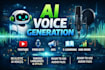 do ai voice generation for podcasts, videos and elearning