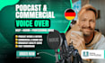 record a warm engaging voiceover for podcasts, ads and intros