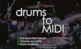 transcribe and remake any drum track into midi or stems