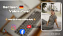 record a voice over in german for your project