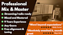 mix and master your track for streaming and radio