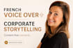 record a professional french voice over for your project