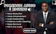 do forensic audio editing, cleanup, background noise removal, echo